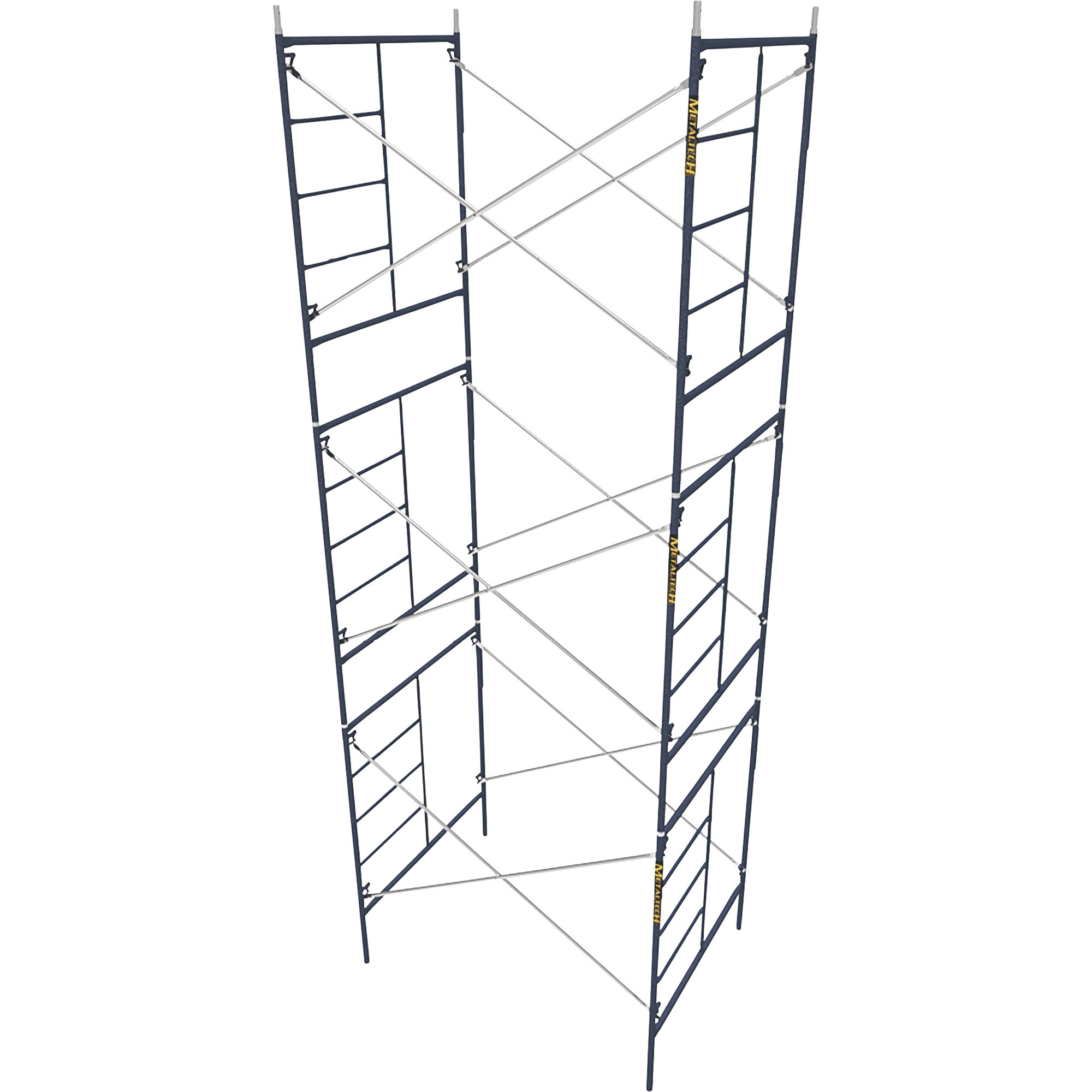 Metaltech Saferstack 6ft. x 5ft. x 7ft. Mason Scaffold Frame, Set of 3, Model# M-MFS726084K3